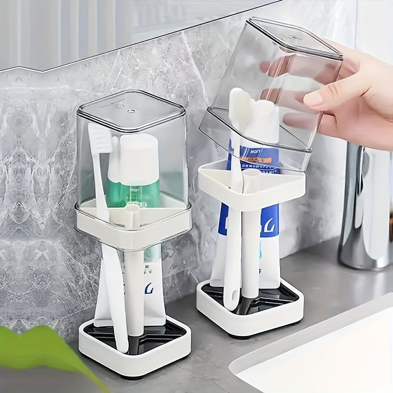 Toothbrush Holder Set - 1 portaspazzolino con tazza per collutorio,
