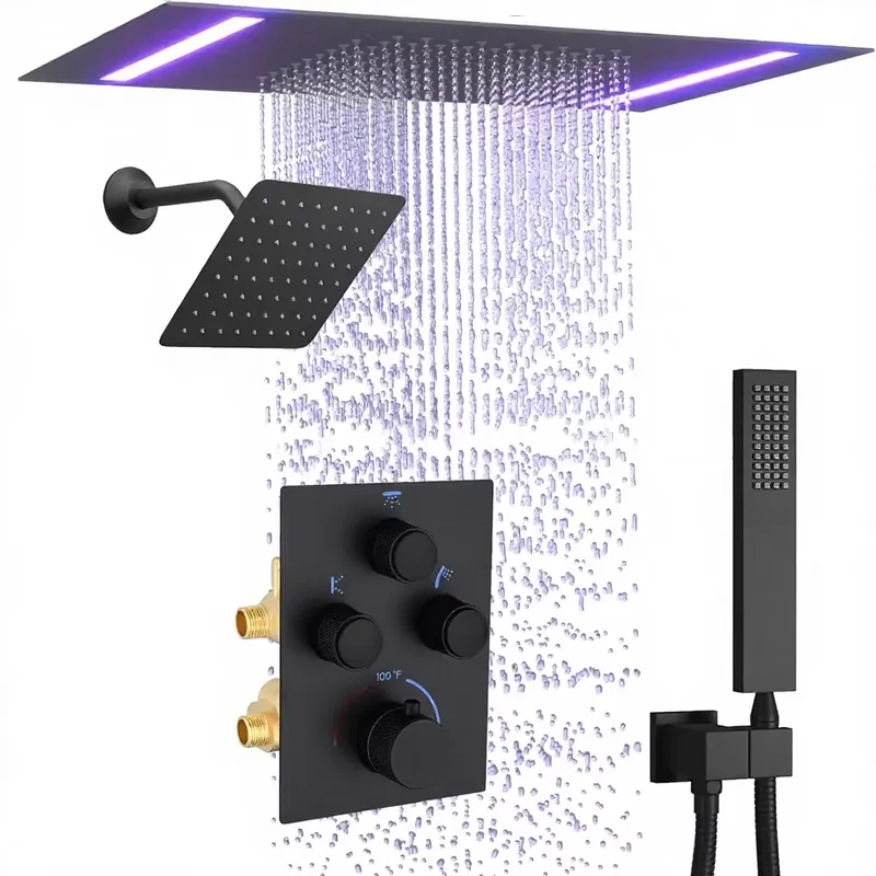 Shower Head Rain - Set Doccia a Pioggia Doppia con