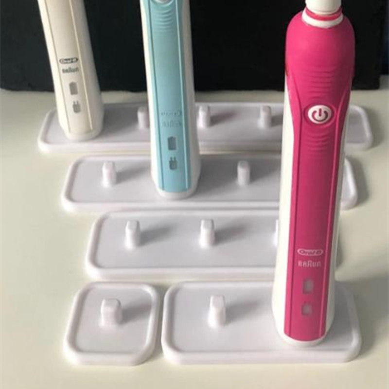 Toothbrush Holder Set - Supporto/supporto bianco per spazzolino elettrico con