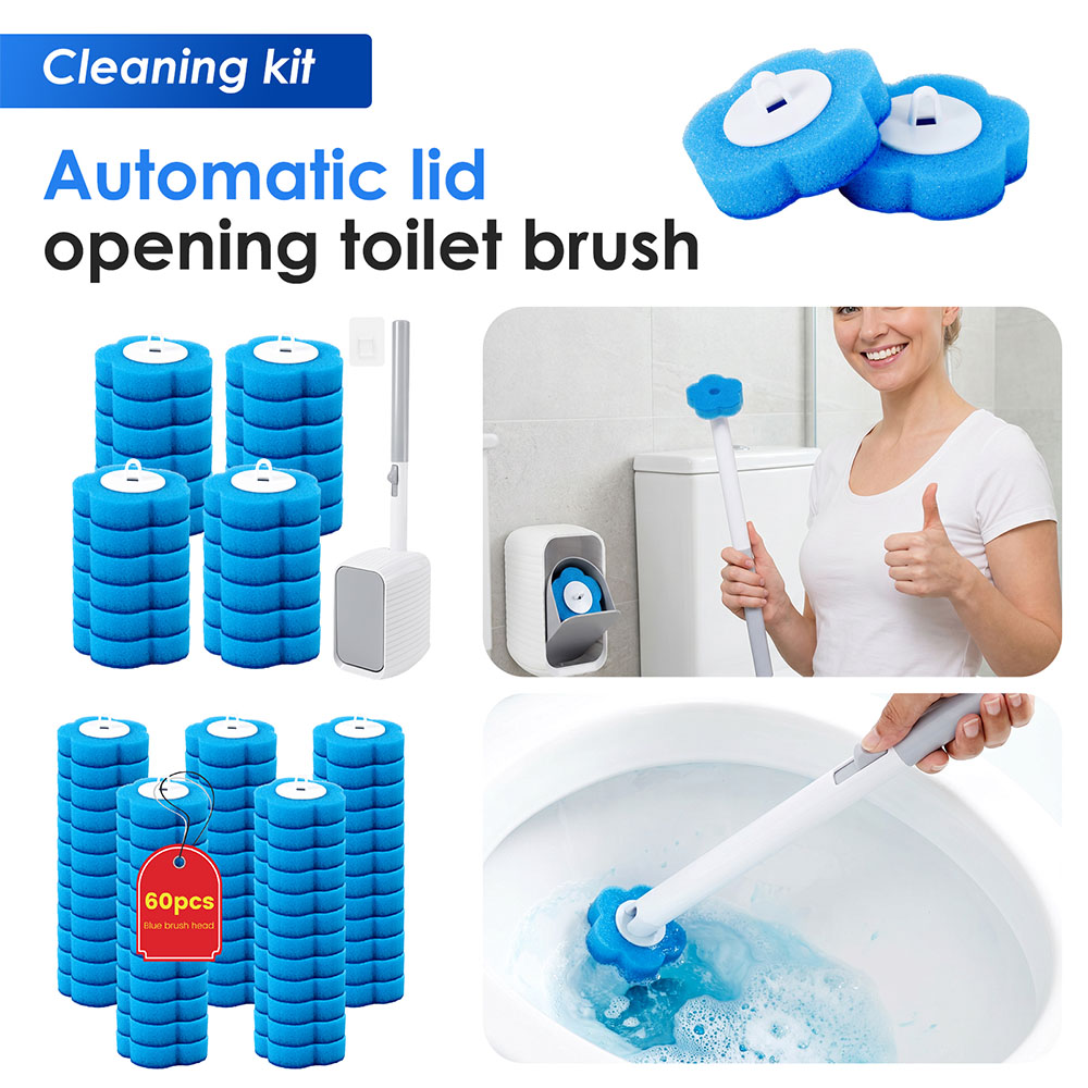 Home Bathroom Cleaning Kit - Nuovo Set Spazzola e Porta Spazzola