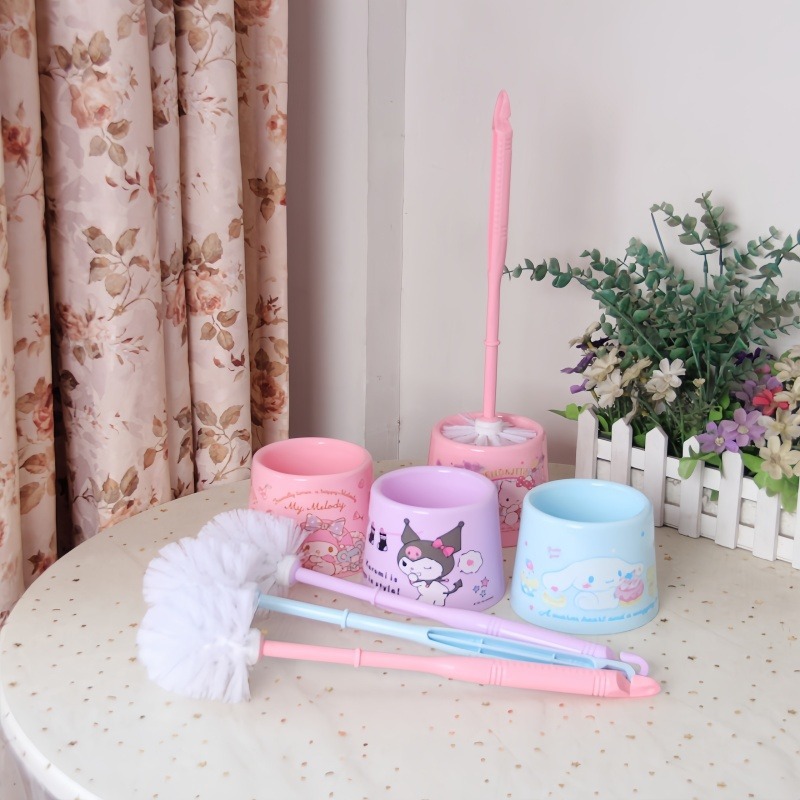 Home Bathroom Cleaning Kit - Spazzola per WC Hello Kitty con