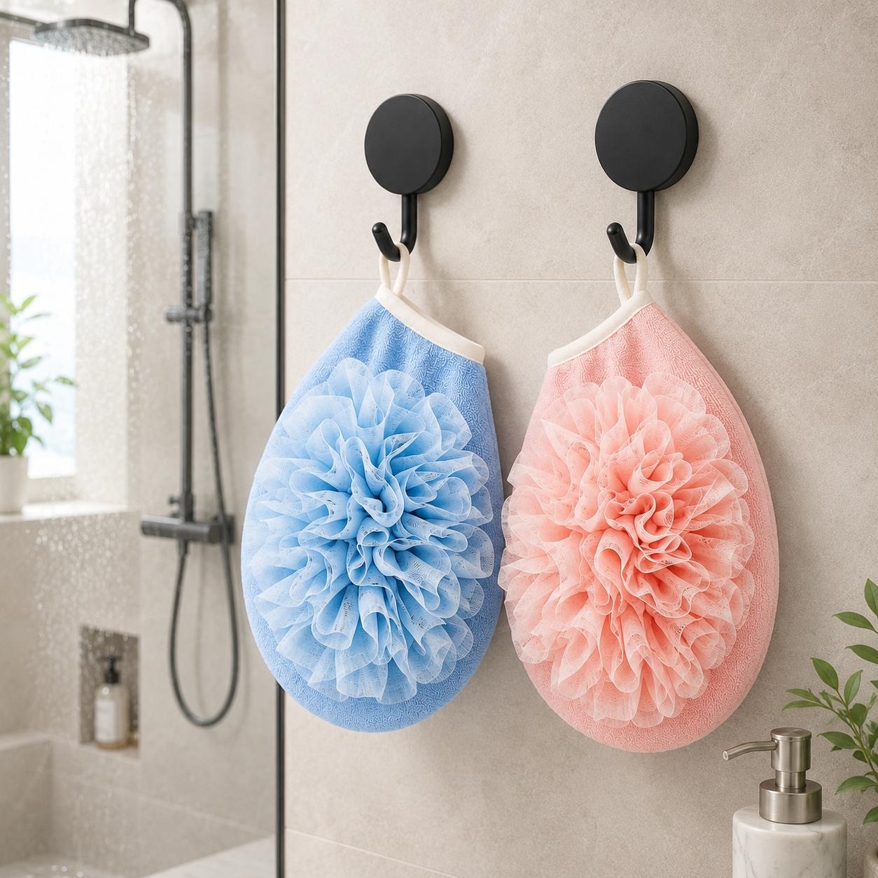 Home Bathroom Cleaning Kit - 2 Paia di Guanti da Bagno