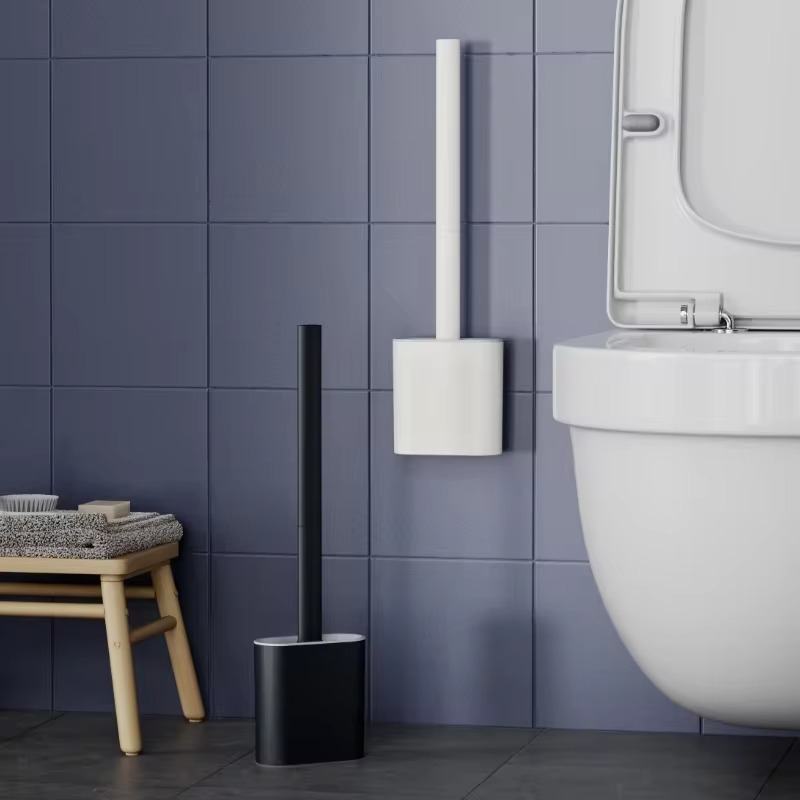 Home Bathroom Cleaning Kit - 1PC spazzola per WC nera montata