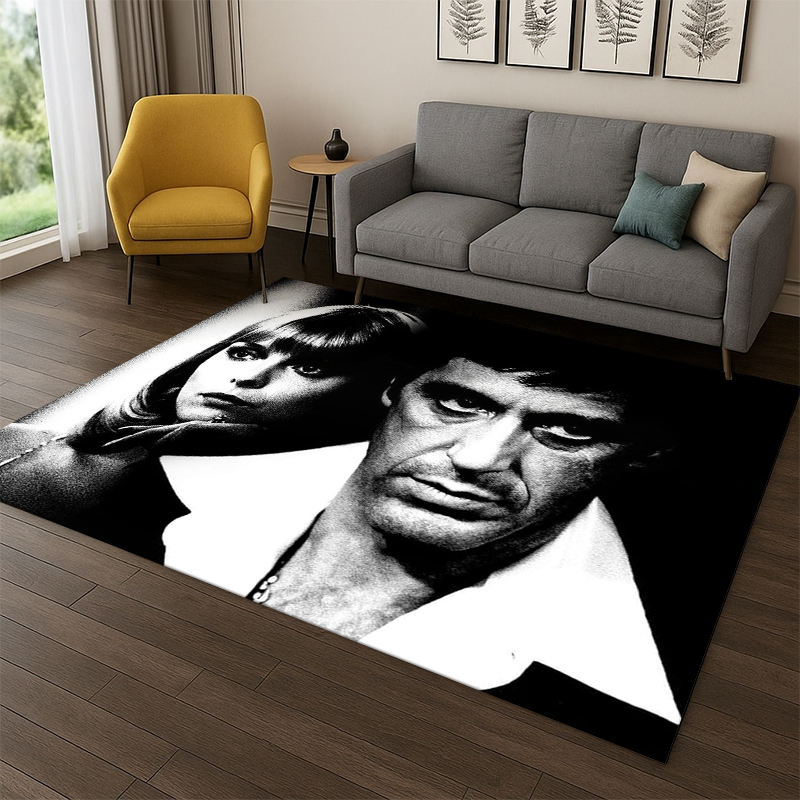 Home Bathroom Movie - Tappeto 3D Scarface Film Classico Tony,