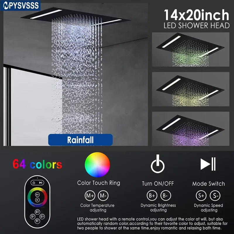 Set Doccia a Pioggia Doppia co - Shower Head Rain recensione e prezzo