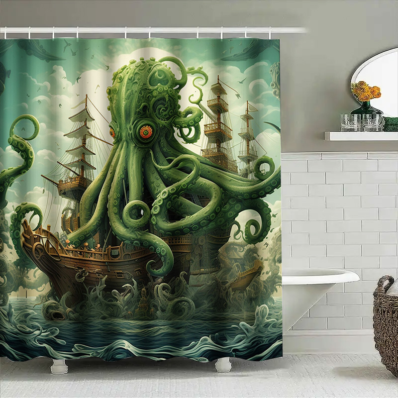 Tenda da doccia per nave polpo - Home Bathroom Decor Ideas recensione e prezzo