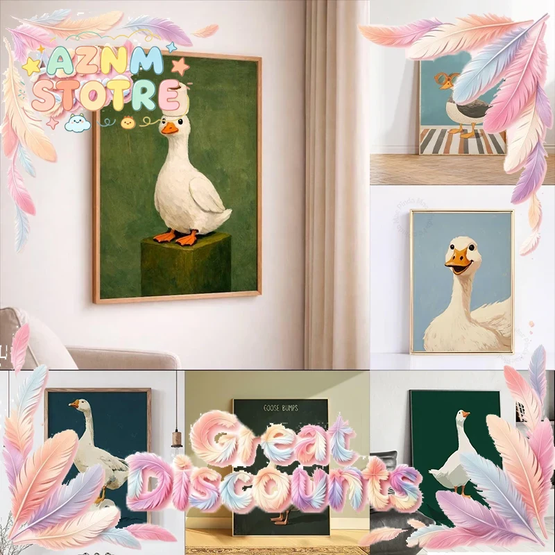 Poster con Anatra e Oca, Arte  - Home Bathroom Decor Ideas recensione e prezzo